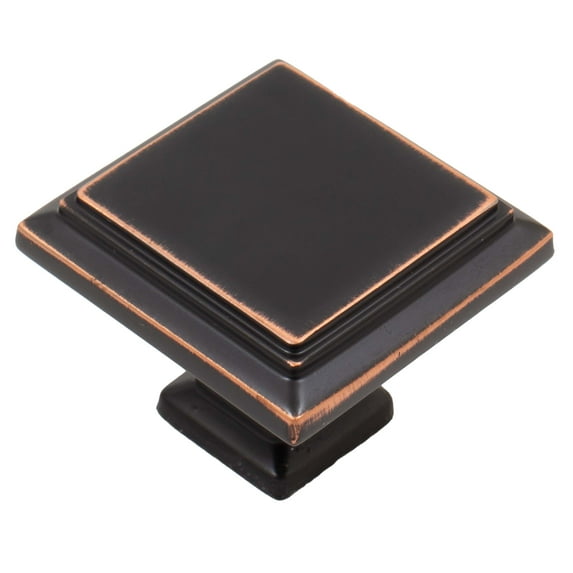 Metropolis Cabinet Knob, Vintage Bronze by Stone Harbor Hardware