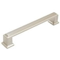 thumbnail image 1 of Metropolis Cabinet Pull, 128 Millimeters, Satin Nickel by Stone Harbor Hardware, 1 of 3