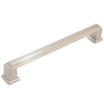 thumbnail image 1 of Metropolis Cabinet Pull, 160 Millimeters, Satin Nickel by Stone Harbor Hardware, 1 of 3