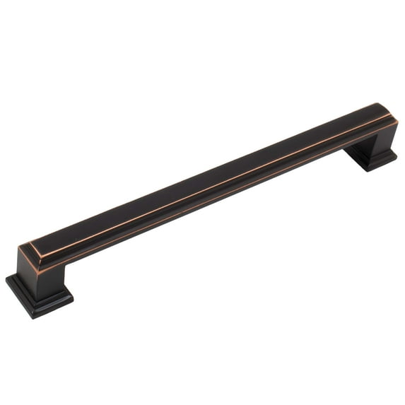 Metropolis Cabinet Pull, 160 Millimeters, Vintage Bronze by Stone Harbor Hardware