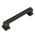 thumbnail image 1 of Metropolis Cabinet Pull, 96 Millimeters, Vintage Bronze by Stone Harbor Hardware, 1 of 3