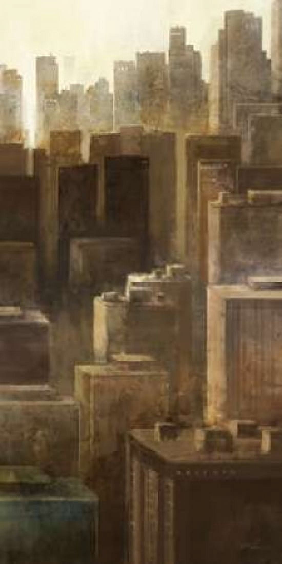 Metropolis City 2 Canvas Art - Ken Roko (10 x 20)