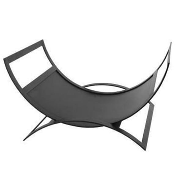 Metropolis Log Basket, Black