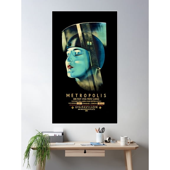 Metropolis Movie Poster 1927 Release Poster Wall Art, Modern Wall Decor For Living Room Bedroom, 16x24 UNFRAMED
