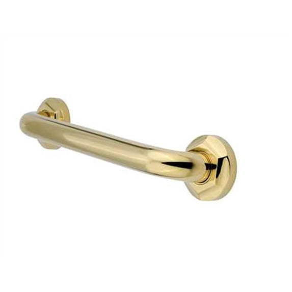 Metropolitan 12 in. Grab Bar Polished Brass