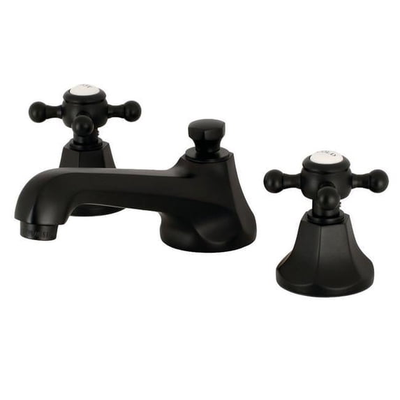Metropolitan 8 in. Widespread Lavatory Faucet, Matte Black - 15.87 x 12.05 x 3.76 in.