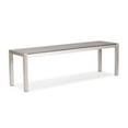 thumbnail image 1 of Zuo Modern Metropolitan Bench in Brushed Aluminum, 1 of 4