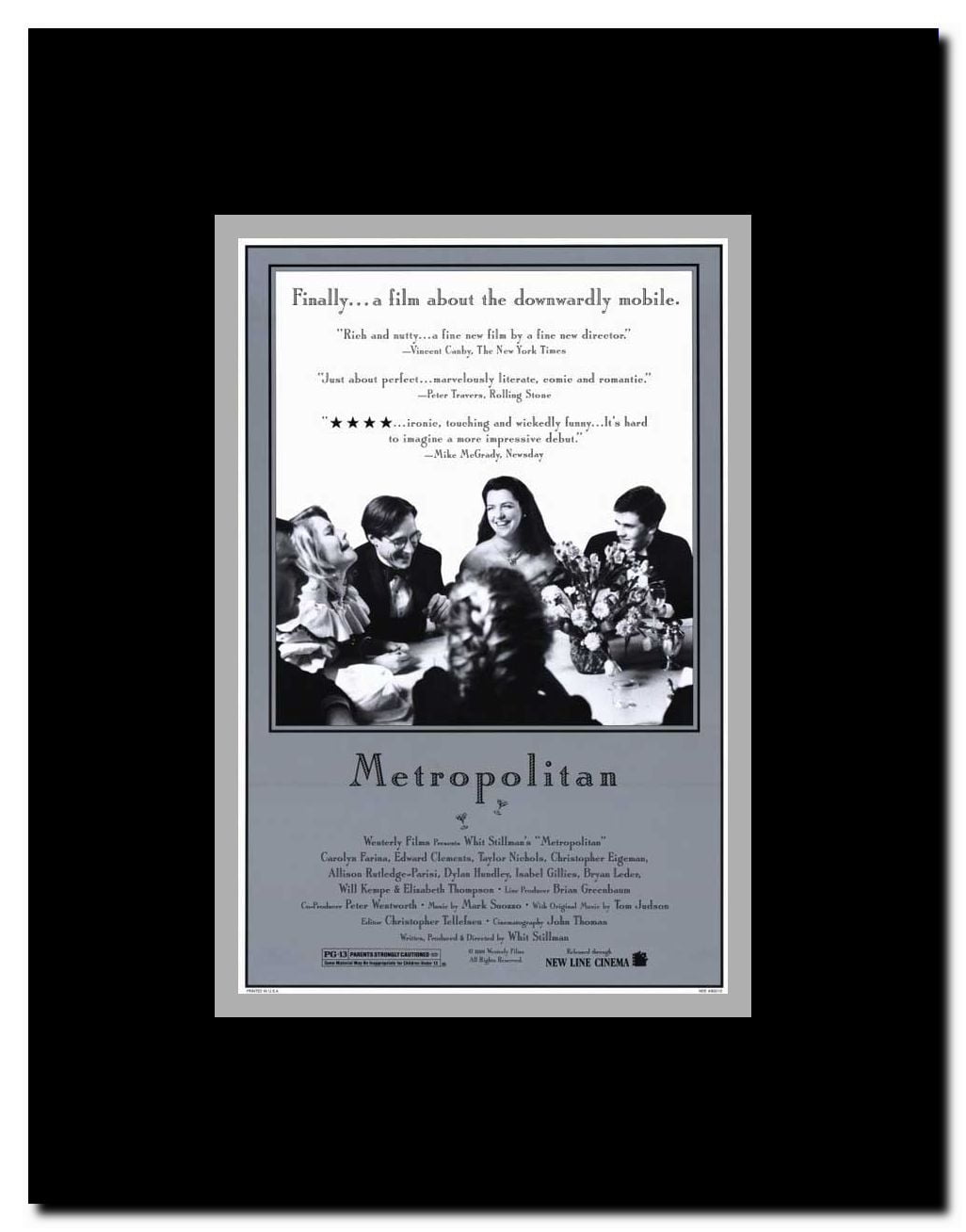 Metropolitan Framed Movie Poster