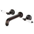 thumbnail image 1 of Metropolitan Modern 2-Handle Wall Mount Tub Faucet, Oil Rubbed Bronze, 1 of 1