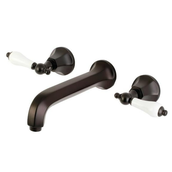 Metropolitan Modern 2-Handle Wall Mount Tub Faucet, Oil Rubbed Bronze