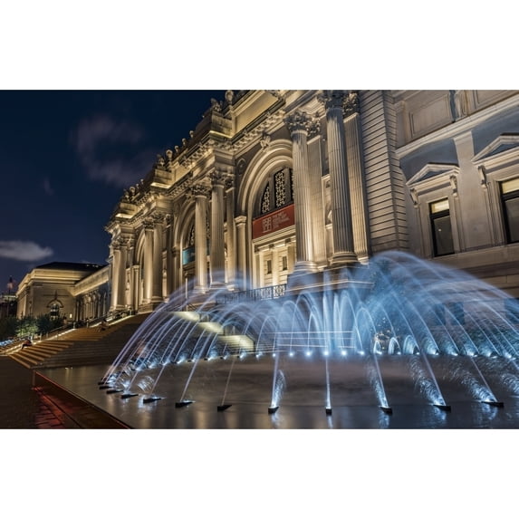 Metropolitan Museum of Art at twilight; New York City New York United States of America Poster Print