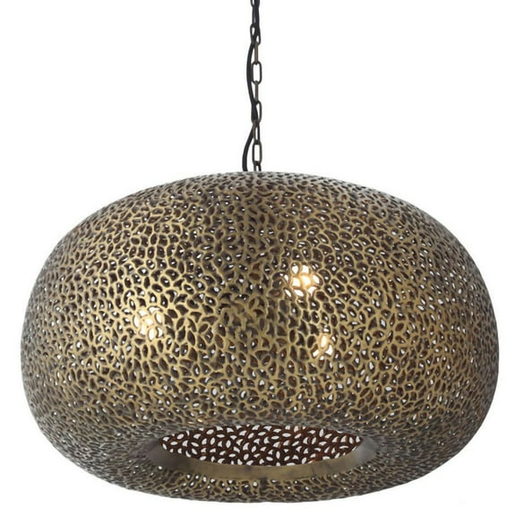 Metropolitan N1503 Moradabad 3 Light 25" Wide Pendant - Brass