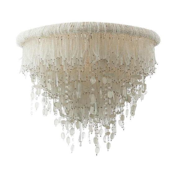 Metropolitan N1513-613 Crystal Reign 3 Light 19" Wide Flush Mount Waterfall Ceiling