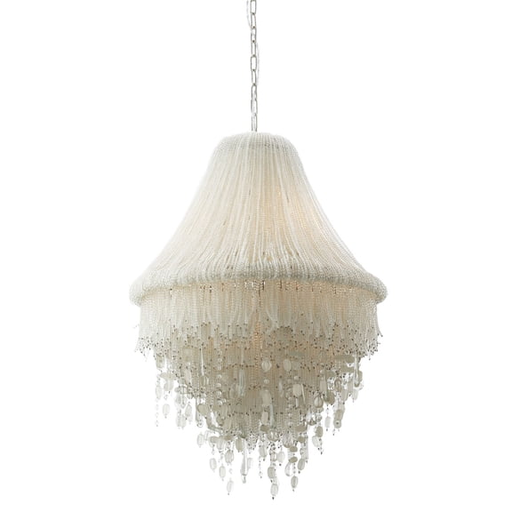 Metropolitan N1515 Crystal Reign 5 Light 23" Wide Pendant - Nickel