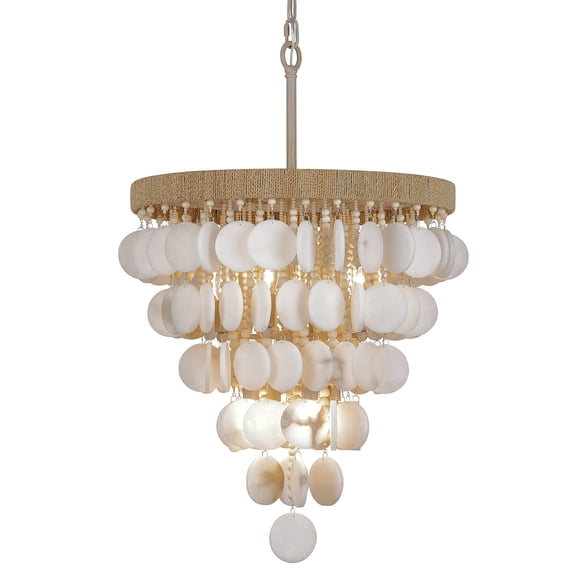 Metropolitan N1917 Aurelias Cove 8 Light 20" Wide Pendant - Autumn White