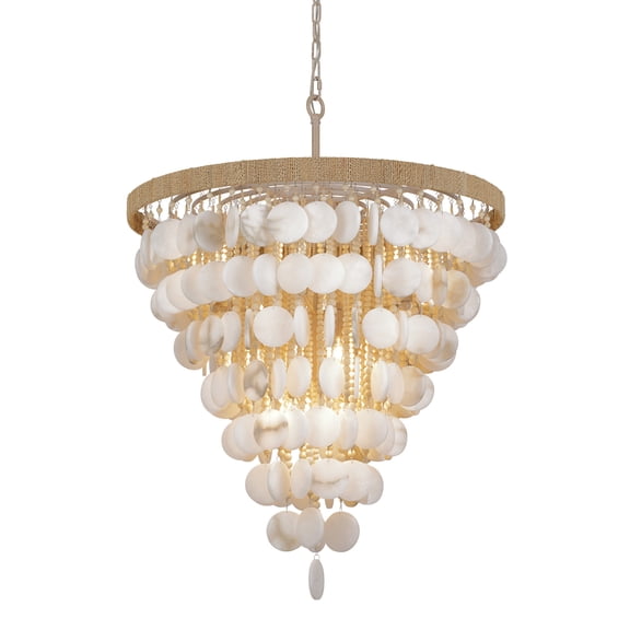 Metropolitan N1918 Aurelias Cove 12 Light 29" Wide Pendant - Autumn White