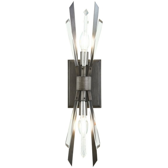 Metropolitan N1941 Elsa 2 Light 22" Tall Wall Sconce - Midnight Graphite