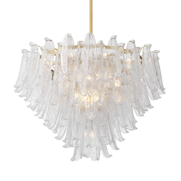 Metropolitan N1999 Regent 17 Light 37" Wide Chandelier - Legacy Brass / Clear