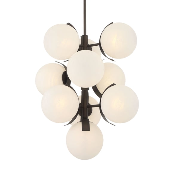 Metropolitan N2085 Vino 10 Light 25" Wide Abstract Multi Light Pendant - Bronze