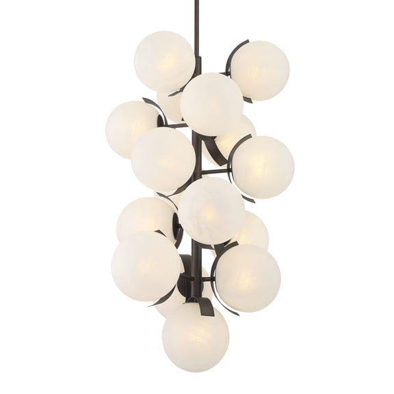 Metropolitan N2089 Vino 16 Light 25" Wide Abstract Multi Light Pendant - Bronze