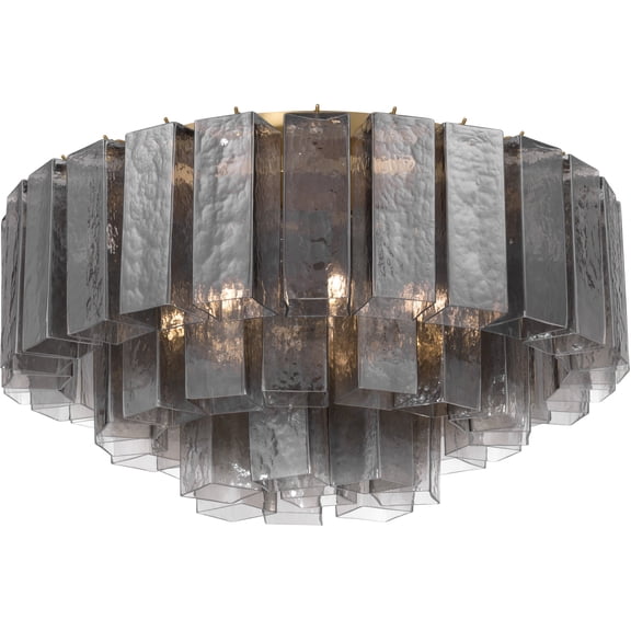 Metropolitan N3145-GS-732 Torvento 7 Light 28" Wide Flush Mount Ceiling Fixture - Legacy