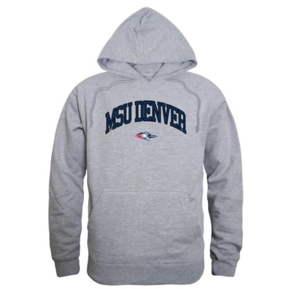 Metropolitan State University of Denver Roadrunners Campus Hoodie, Heather Grey - 2XL