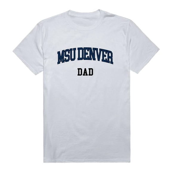Metropolitan State University of Denver Roadrunners College Dad T-Shirt, White - Extra Large