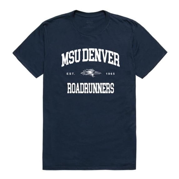 Metropolitan State University of Denver Roadrunners Seal College T-Shirt, Navy - Large