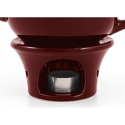 Metropolitan Tea Burgundy Ceramic Teapot Warmer