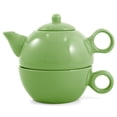 thumbnail image 1 of Lime Green Tea For One Teapot & One Cup Tea for Me Pot, 1 of 1
