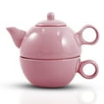 thumbnail image 1 of Metropolitan Tea Pink Rose Ceramic Tea For Me Pot, 1 of 6
