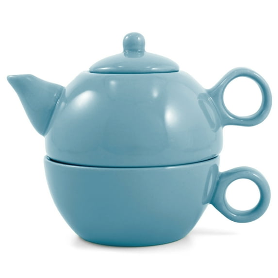 Metropolitan Tea Teal Blue Ceramic Tea For Me Pot