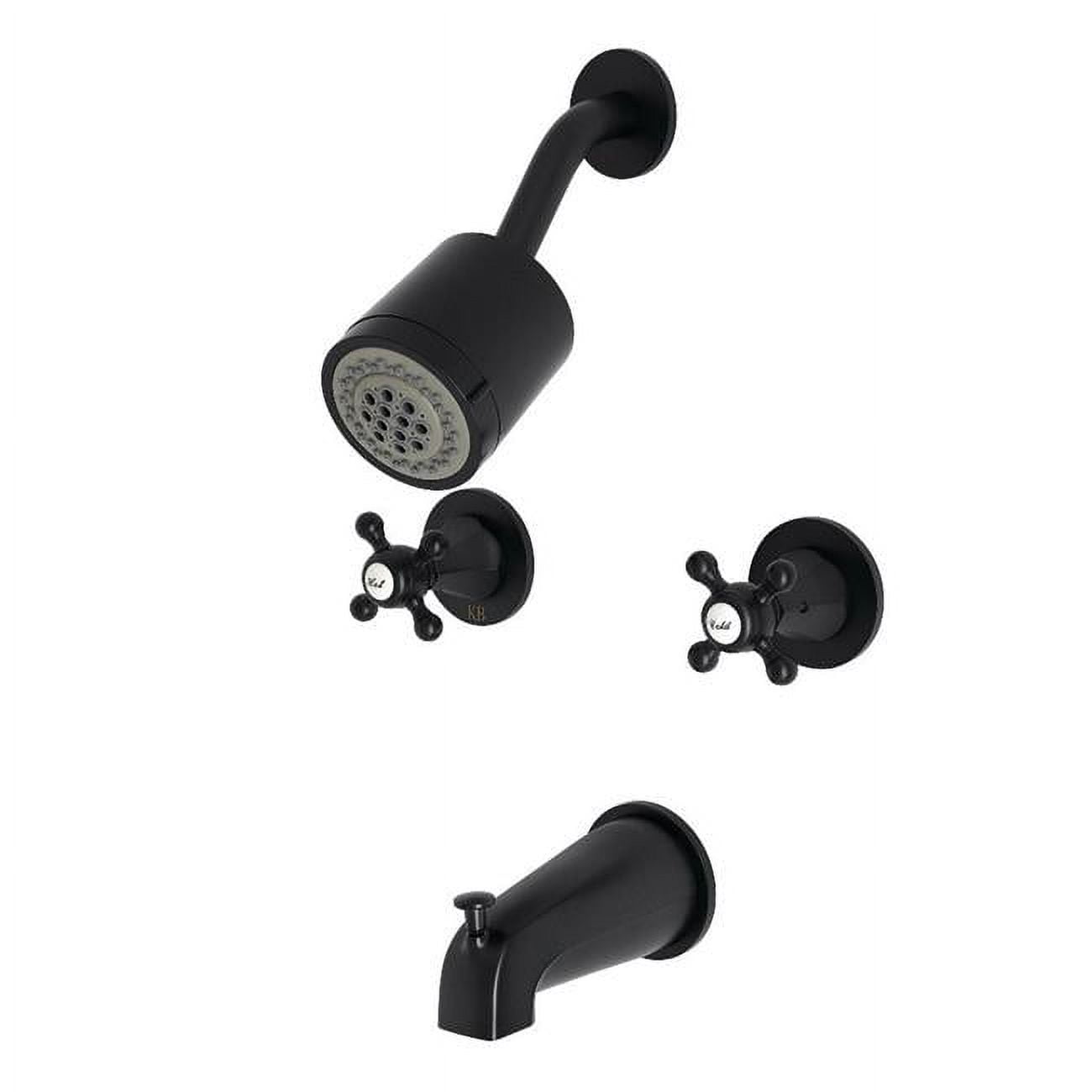 Metropolitan TwoHandle Tub & Shower Faucet, Matte Black