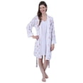 thumbnail image 1 of Metropolitan Womens Nightgown and Robe Set Matching Gown and Robe Sets - Rose Bouquet, 3X, 1 of 9