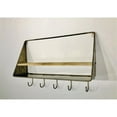 thumbnail image 1 of Metrotex Designs 10443 Mid Century Home Vanity Shelf with Hooks, 1 of 1