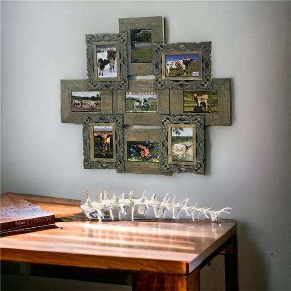 Metrotex Designs 12093 Royal Orleans 9 Frame Collage - Grey Wash