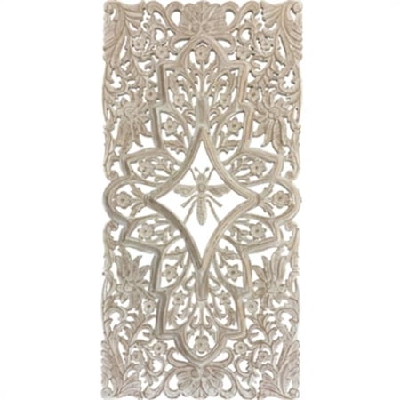 Metrotex Designs 12097 Queen Bee 3D Art Panel - White Wash