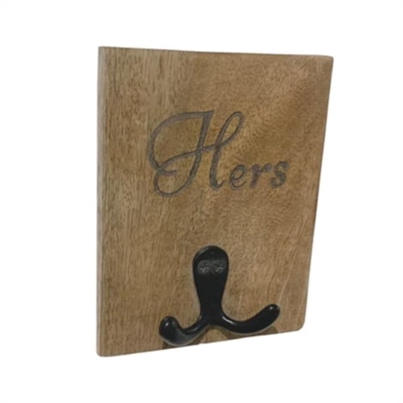 Metrotex Designs 12137 Hers Wall Hook - Natural