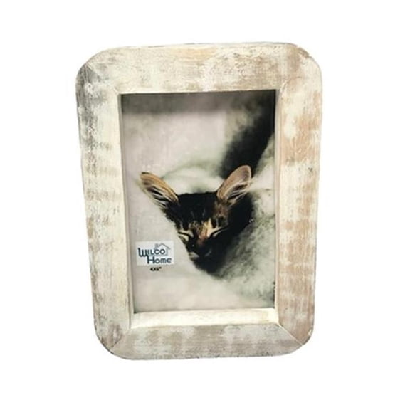 Metrotex Designs 12170 4 x 6 in. Elipse Picture Frame - White Wash
