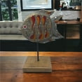 thumbnail image 1 of Metrotex Designs 12206 Aggie Angelfish on a Stand Fish Sculpture, 1 of 1