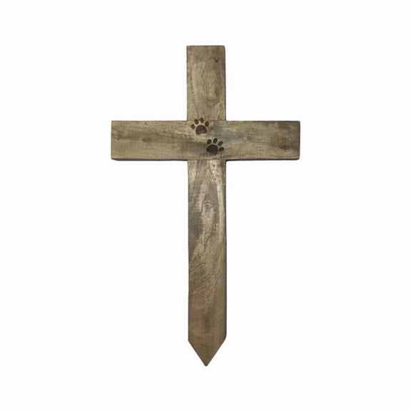 Metrotex Designs 12233 Paw Stake Cross - Natural