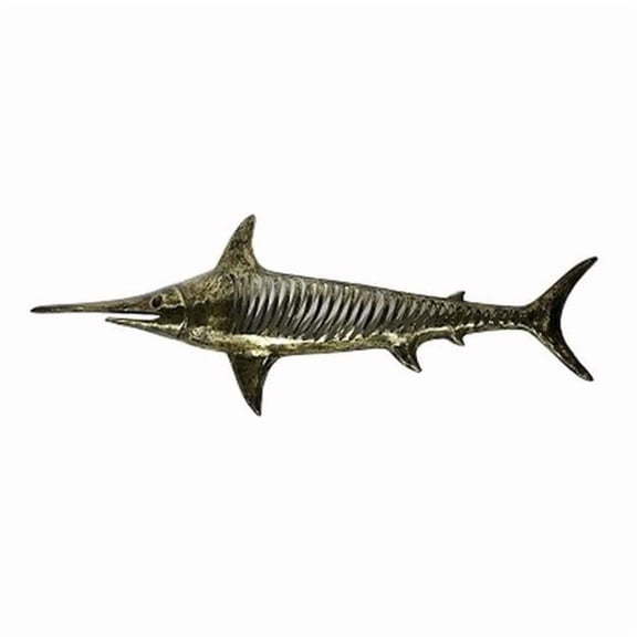 Metrotex Designs 14009 Swordfish Wall Decor - Gold