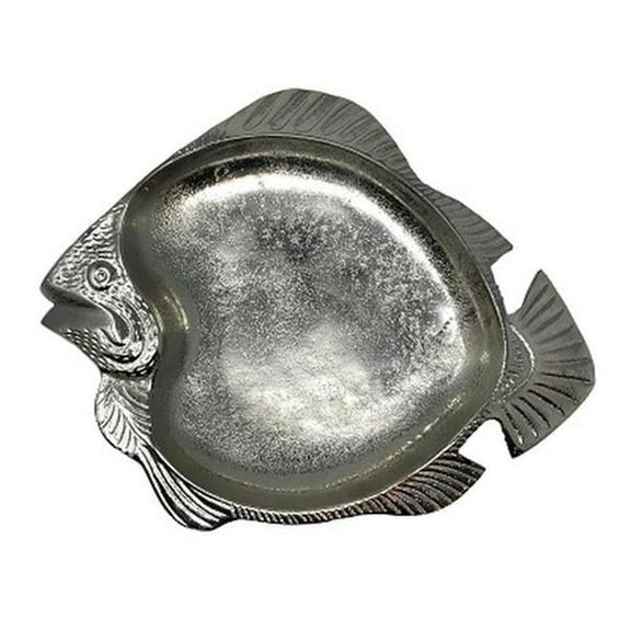 Metrotex Designs 14015 Grouper Fish Dish Plate - Aluminum
