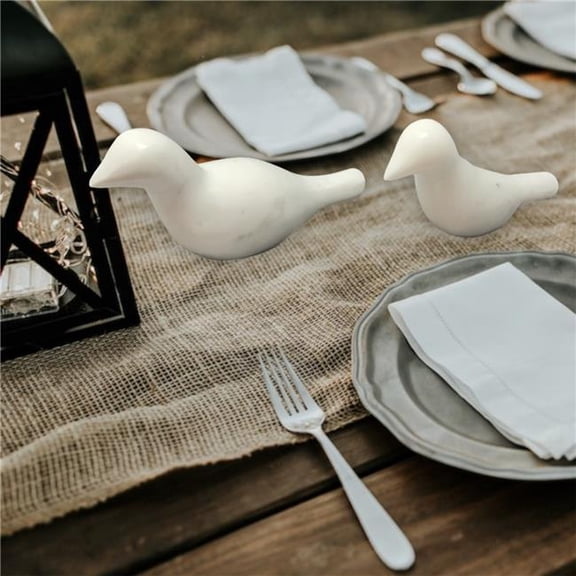 Metrotex Designs 16039 Marble Doves Statue - White