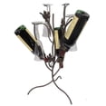 thumbnail image 1 of Metrotex Designs 21599 Iron Wine Bottle And Glass Stem Tree- Meteor Finish, 1 of 3