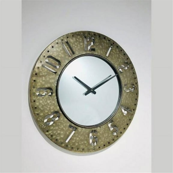 Metrotex Designs 22005 Laser Cut Metal Wall Clock Mirror