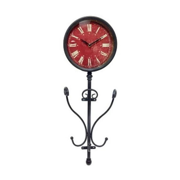 Metrotex Designs 30123 Hat Rack Wall Clock