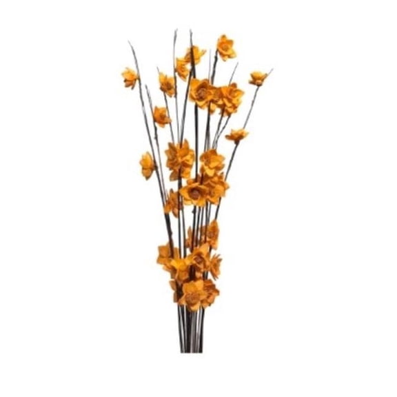 Metrotex Designs 41018 12 Stem Ting Rukmani Flower Branches, Tangerine