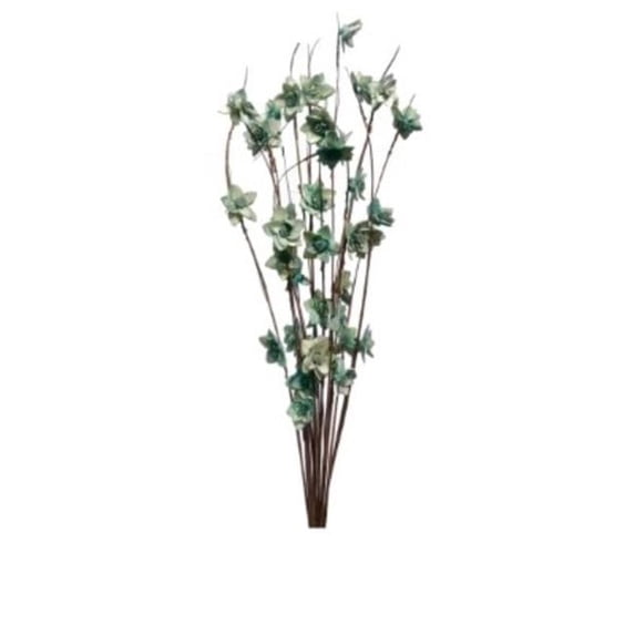 Metrotex Designs 41019 12 Stem Ting Rukmani Flower Branches, SeaFoam