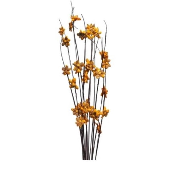 Metrotex Designs 41022 12 Stem Ting Lara Flower Branches, Tangerine